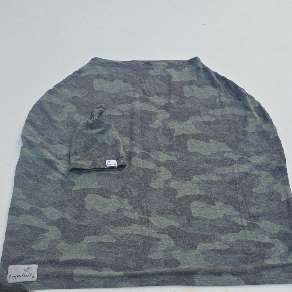 Copper Pearl Infant Carrier Cover With Hat